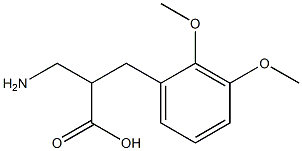 3-amino-2-[(2,3-dimethoxyphenyl)methyl]propanoic acid Struktur