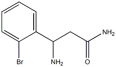 3-amino-3-(2-bromophenyl)propanamide Struktur