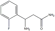 3-amino-3-(2-fluorophenyl)propanamide Struktur