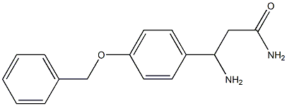 3-amino-3-[4-(benzyloxy)phenyl]propanamide Struktur