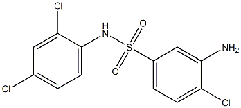 3-amino-4-chloro-N-(2,4-dichlorophenyl)benzene-1-sulfonamide Struktur