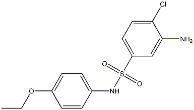 3-amino-4-chloro-N-(4-ethoxyphenyl)benzene-1-sulfonamide Struktur