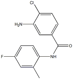 3-amino-4-chloro-N-(4-fluoro-2-methylphenyl)benzamide Struktur