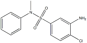 3-amino-4-chloro-N-methyl-N-phenylbenzene-1-sulfonamide Struktur