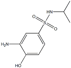 3-amino-4-hydroxy-N-(propan-2-yl)benzene-1-sulfonamide Struktur