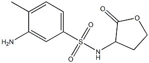 3-amino-4-methyl-N-(2-oxooxolan-3-yl)benzene-1-sulfonamide Struktur