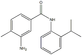 3-amino-4-methyl-N-[2-(propan-2-yl)phenyl]benzamide Struktur