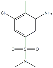 3-amino-5-chloro-N,N,4-trimethylbenzene-1-sulfonamide Struktur