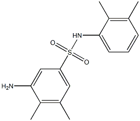 3-amino-N-(2,3-dimethylphenyl)-4,5-dimethylbenzene-1-sulfonamide Struktur