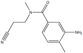 3-amino-N-(2-cyanoethyl)-N,4-dimethylbenzamide Struktur