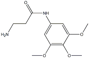 3-amino-N-(3,4,5-trimethoxyphenyl)propanamide Struktur