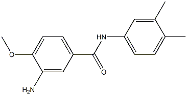 3-amino-N-(3,4-dimethylphenyl)-4-methoxybenzamide Struktur