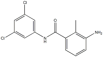 3-amino-N-(3,5-dichlorophenyl)-2-methylbenzamide Struktur