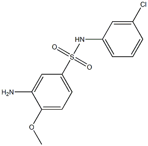 3-amino-N-(3-chlorophenyl)-4-methoxybenzene-1-sulfonamide Struktur