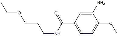 3-amino-N-(3-ethoxypropyl)-4-methoxybenzamide Struktur