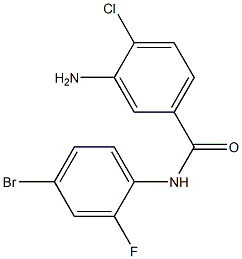 3-amino-N-(4-bromo-2-fluorophenyl)-4-chlorobenzamide Struktur