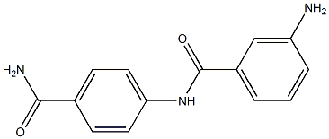 3-amino-N-(4-carbamoylphenyl)benzamide Struktur