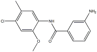 3-amino-N-(4-chloro-2-methoxy-5-methylphenyl)benzamide Struktur