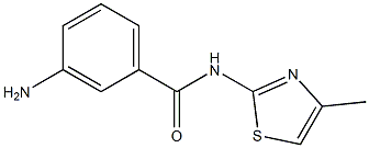 3-amino-N-(4-methyl-1,3-thiazol-2-yl)benzamide Struktur