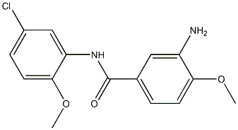 3-amino-N-(5-chloro-2-methoxyphenyl)-4-methoxybenzamide Struktur