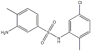 3-amino-N-(5-chloro-2-methylphenyl)-4-methylbenzene-1-sulfonamide Struktur