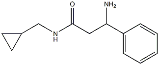 3-amino-N-(cyclopropylmethyl)-3-phenylpropanamide Struktur