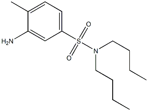 3-amino-N,N-dibutyl-4-methylbenzene-1-sulfonamide Struktur