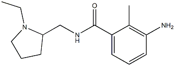 3-amino-N-[(1-ethylpyrrolidin-2-yl)methyl]-2-methylbenzamide Struktur