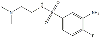 3-amino-N-[2-(dimethylamino)ethyl]-4-fluorobenzene-1-sulfonamide Struktur