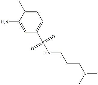 3-amino-N-[3-(dimethylamino)propyl]-4-methylbenzene-1-sulfonamide Struktur