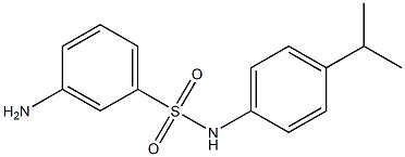 3-amino-N-[4-(propan-2-yl)phenyl]benzene-1-sulfonamide Struktur