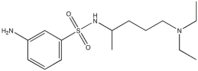 3-amino-N-[5-(diethylamino)pentan-2-yl]benzene-1-sulfonamide Struktur