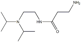 3-amino-N-{2-[bis(propan-2-yl)amino]ethyl}propanamide Struktur