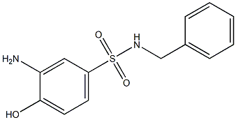 3-amino-N-benzyl-4-hydroxybenzene-1-sulfonamide Struktur