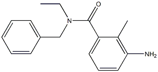 3-amino-N-benzyl-N-ethyl-2-methylbenzamide Struktur