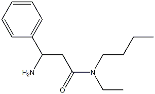 3-amino-N-butyl-N-ethyl-3-phenylpropanamide Struktur