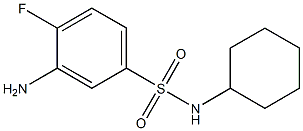 3-amino-N-cyclohexyl-4-fluorobenzene-1-sulfonamide Struktur