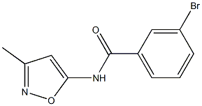 3-bromo-N-(3-methylisoxazol-5-yl)benzamide Struktur