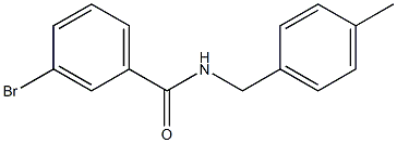 3-bromo-N-(4-methylbenzyl)benzamide Struktur