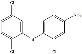 3-chloro-4-[(2,5-dichlorophenyl)sulfanyl]aniline Struktur