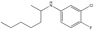 3-chloro-4-fluoro-N-(heptan-2-yl)aniline Struktur