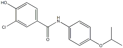 3-chloro-4-hydroxy-N-[4-(propan-2-yloxy)phenyl]benzamide Struktur