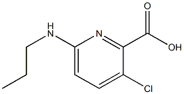 3-chloro-6-(propylamino)pyridine-2-carboxylic acid Struktur