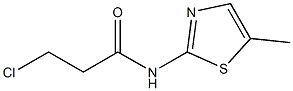 3-chloro-N-(5-methyl-1,3-thiazol-2-yl)propanamide Struktur