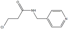 3-chloro-N-(pyridin-4-ylmethyl)propanamide Struktur