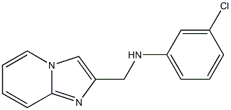 3-chloro-N-{imidazo[1,2-a]pyridin-2-ylmethyl}aniline Struktur