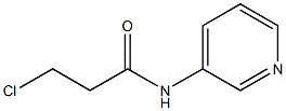 3-chloro-N-pyridin-3-ylpropanamide Struktur