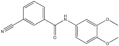 3-cyano-N-(3,4-dimethoxyphenyl)benzamide Struktur