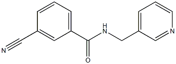 3-cyano-N-(pyridin-3-ylmethyl)benzamide Struktur