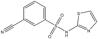 3-cyano-N-1,3-thiazol-2-ylbenzenesulfonamide Struktur